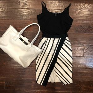NEVER WORN Black and White Skirt